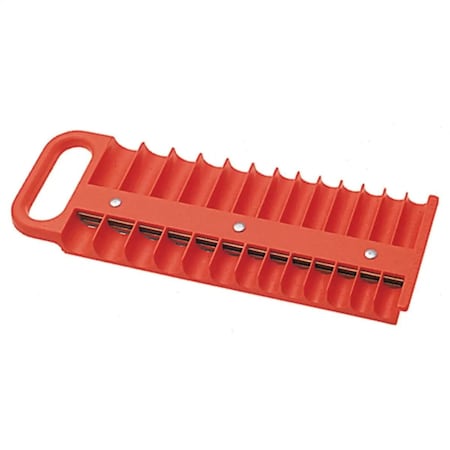 Tool Time 1/4 in. Drive Red Magnetic Socket Holder for 26 Sockets TO62906